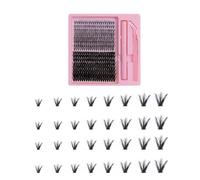 DAFNE 320 Pezzi Ciglia Finte Extension Ciglia, 20-50D Curl Ciglia Finte Ciuffetti per Estendere le Ciglias a Casa Eyelashes Naturali per Ragazze e Donne Principianti (9-16mm Mix)