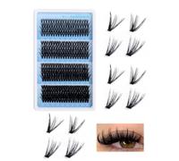DAFNE 320 Pezzi Ciglia Finte Extension Ciglia, 30-40-50-60D Curl Ciglia Finte Ciuffetti per Estendere le Ciglias a Casa Eyelashes Naturali per Ragazze e Donne Principianti (10-16mm Mix)