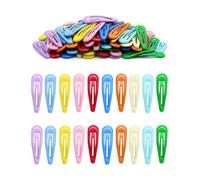DAFNE 50 fermagli per capelli a scatto BB,mollette capelli donna,Fermagli per capelli in metallo - 3 cm Fermaglio antiscivolo in vari colori tinta unita per accessori donna ragazza bambino