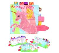 DAFNE Giocattoli adatti ai bambini di età compresa tra 0-3-6 mesi: libri di stoffa morbida, libri interattivi per bambini con sonagli, libri che emettono suoni fruscianti, regali per neonati -A