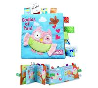 DAFNE Giocattoli adatti ai bambini di età compresa tra 0-3-6 mesi: libri di stoffa morbida, libri interattivi per bambini con sonagli, libri che emettono suoni fruscianti, regali per neonati -D