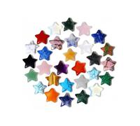 DAFNE Set da 20 Pezzi "Lucky Starstone" - Cristalli e Gemme - Un Regalo Perfetto per la Festa della Mamma - Mini Stelle in Gemmas (Simbolo d'Amore; Design a Forma di Stella)