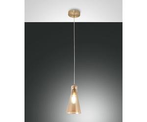 Dafne sospensione pendel conico vetro ambra cucina [EEK: A]