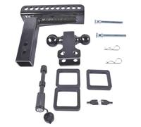 DAFSXZQR Adattatore per Gancio di Traino con Perno antifurto 22000 LBS GTW 2 Pollici e Sfera da 2-5/16 Pollici Nero Compatibile con i Veicoli