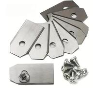 DAFSXZQR Set di taglieri di Sostituzione del Tosaerba in Acciaio Inossidabile da 30pc Si Adatta alla Maggior Parte dei Tosaerba spinti Non Rivestiti d'Argento