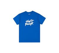 Daft Punk Unisex DP Retail Classic Logo Tee Blu Rifornimento, Blu, L