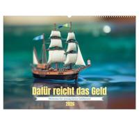 Dafür reicht das Geld (Wandkalender 2026 DIN A2 quer), CALVENDO Monatskalender: Eine ganz kleine Weltreise
