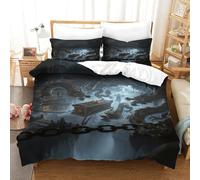 DAFUfbw nero Drago Biancheria Da Letto Calore Per Dormire, Set Copripiumino Traspirante Lussuoso Set Di Biancheria Da Letto Chinese Drago Double(200x200cm)