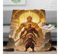 DAFUfbw SunWuKong Coperta Matrimoniale Pile 50x60inch(127x152cm), Coperta Per Divano Morbida, Plaid Pile The Scimmia King Blanket Per Letto Caldo E Confortevole