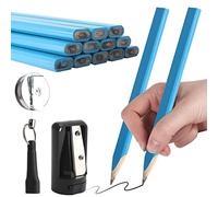 dafuhao 12 matite da carpentiere e portapenne retrattile, set di matite per falegnami per la lavorazione del legno da 17 cm, per la marcatura di legname e altri materiali da costruzione