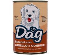 Dag Dog Adult All Breeds Bocconi 415 gr - Agnello e coniglio - Cibo Umido per Cani - 1° ORDINE? scegli lo sconto BZR5 / BZR20 + 200 punti fedeltà