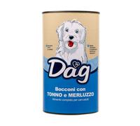 Dag Dog All Breeds Bocconi 1240 gr - Tonno e merluzzo - Cibo Umido per Cani - 1° ORDINE? scegli lo sconto BZR5 / BZR20 + 200 punti fedeltà