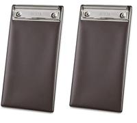 DAG STYLE Porta Comanda Linea Risto, Formato 10.5 x 21 cm, Molla in Metallo, Colore Cacao, PVC atossico igienizzabile, Made in Italy. (Confezione da 2)