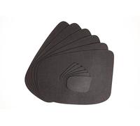 DAG STYLE Set 6 Tovagliette Americane Forma a Goccia + 6 Sottobicchieri, Linea Juta Light Cacao, 30 x 40 cm, PVC Antibatterico effetto Juta, Antimacchia, Made in Italy