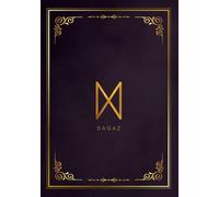 Dagaz A5 Vintage Blank Notebook, Sketch book, Diary, 200pages. For women and men who are fascinated by runic languages