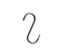 Dagema - 10 ganci per macellaio in acciaio inox, 120 x 5 mm, a S, ganci per affumicatura, ganci per pesce, ganci per selvaggina, ganci per carne
