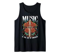 Dagger Art Vinyl Music Tattoo Dagger Symbolism Canotta