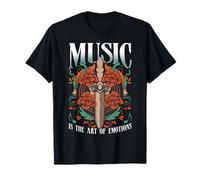 Dagger Art Vinyl Music Tattoo Dagger Symbolism Maglietta