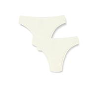 Dagi 2 Pack Low Waist Brazillian Panty Slip, Ecru, M da Donna