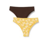 Dagi 2 Pack Regular Waist Brazillian Slip, Multicolor, XXL da Donna