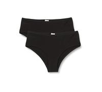 Dagi 2 Pack Regular Waist Hipster Panty Mutandine, Black, L da Donna