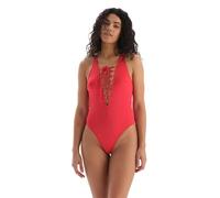 Dagi Fashion, Triangle Small Swimsuit One Piece Costume da Bagno, Colore: Rosso, 46 Donna