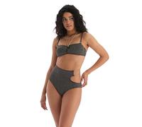 Dagi High Fashion Bikini Bottom Slip, Nero, 48 Donna