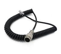 DAGIJIRD Rotondo 8 pin maschio a 8 pin RJ-45 microfono a molla cavo adattatore microfono per Yaesu MD-200 MD-100 M-1 M-100 YM-48 MH-31 MH-31B8 MH-36D8