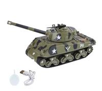 DAGIJIRD Simulazione Veicolo Corazzato Modello 1:35 Lega WWII USA M4 Sherman Modello Carro Medio con Suono, Luce