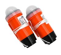 DAGLLGEW 2 luci per Giubbotto di Salvataggio, luci stroboscopiche a LED Impermeabili ecologiche Localizzatore Automatico dei sopravvissuti per Tubi, Rafting, Sci Nautico e Pesca stroboscopiche a LED