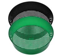 DAGLLGEW 2 Pezzi setaccio del Suolo, setaccio del Compost da Giardino Rotondo, Padella Pratica per lavori di di Ghiaia Piccola, Terreno, Sabbia, Nero e Verde