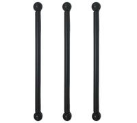 DAGLLGEW 3 Pezzi di Ricambio per Braccio Trasversale per lampione da 22 Pollici, Barra Trasversale per lampione in Metallo con estremità a Sfera, Parti Completamente Nere per da Esterno, per appe