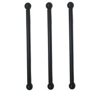 DAGLLGEW 3 Pezzi di Ricambio per Braccio Trasversale per lampione da 22 Pollici, Barra Trasversale per lampione in Metallo con estremità a Sfera, Parti Completamente Nere per da Esterno per Appendere