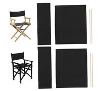 DAGLLGEW Directors Sedia Canvas Sostituzione 8pcs/set Black Elasticity Casual Casual Home Director Sedile Sostituzione e protezione per le sgabelli per il direttore della casa (non