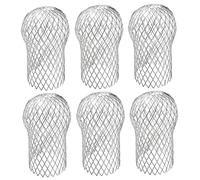 DAGLLGEW DOWSPOUT Guard 6PCS 4x7 Stretchble Testa Rotonda in Alluminio Gutter Gutter Acqua e Filtro di grondaia Resistente alla ruggine per impedire Il Blocco da Foglie, detriti