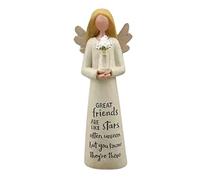 DAGLLGEW Figurina Angel Sisters Figurina angelo custode ornamento Festa della mamma per la mamma Compleanno Decorazioni per la casa Ragazza con fiore