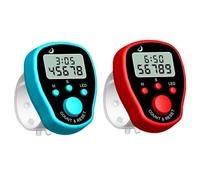 DAGLLGEW Finger Counter 5 Digital Electronic Tally Counter LED Tally Tally Counter Manual Clicker Count Tracker Counter 2pcs