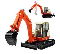 DAGLLGEW Giocattolo per Escavatore, Escavatore per Bambini simulato con Giunto Mobile in Scala 1:50 con Carrello Rotante a 360°, Giocattoli per Veicoli da Costruzione in Metallo per Bambini