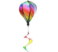 DAGLLGEW Mongolfiera Girandole a 51 Pollici Lunghezza Mongolfiera Colorata Divertente Kit Fai da Te Appeso Calzini a e Girandole per Esterno Giardino Prato Ornamento da Cortile, Stile 1 Calzi