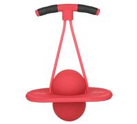 DAGLLGEW Palla da Salto per l'equilibrio - Palla da Salto per Bambini con Doppie Corde per Giochi Indoor e Outdoor, Esercizi e coordinazione, per Bambini Principianti, Bilancia per Rossa