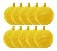 DAGLLGEW Palla Trappola per Mosche 10 Pezzi 3, 27 Pollici Acchiappa Mosche Impermeabile Resistente al Sole con Attrattivo Adesivo Trappola Sospesa per Frutteto Giardino Mercato Trappole Acchiappa d