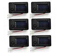 DAGLLGEW Parti Superiori di Ricambio per Luce Solare da 6 Pezzi, Pannelli solari sostitutivi Impermeabili da 4x7 cm con LED Bianco Caldo per luci da Giardino Esterne Parti Superiori Luminose