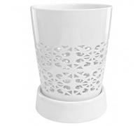 DAGLLGEW Vasi per Orchidee con Fori, fioriera per Orchidee in Ceramica da 4 Pollici con piattini, più Foro di Ventilazione per Respirare Facilmente, Vaso per Piante per rinvasare i Fiori