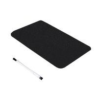 DAGORD Tappetino Silicone Macchina Caffè Scorrevole Antiscivolo | Base Mobile per Caffettiera Mixer Cucina Kitchenaid e Elettrodomestici con Tappetino Protettivo Nero