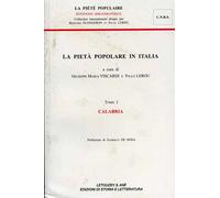 D'Agostino,Enzo. - La pietà popolare in Italia. Tomo I: Calabria.