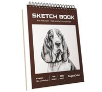 DagouColor 100 fogli Sketch Book Quaderno da disegno spiralato, Carta senza acidi, Album da Disegno, Album per Schizzi per artisti, 100gsm, 22.9CMX30.5CM