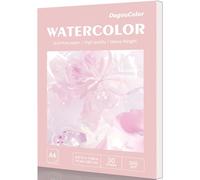 DagouColor Carta per Acquerello, A4, 1 Pack, 30 Fogli Carta da Disegno Libro, 300gsm Acido-Libero Spirale Pad per li Artisti Bambini Adulti