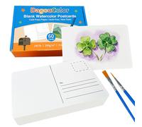 DagouColor Cartoline di Carta Acquerello, 60 Fogli, 4"x6", 140lb/300gsm, Bulk Schede Note Vuote Acquerell, Carta D'arte Pesante Senza Acido per Note di Ringraziamento e Biglietti di Auguri