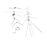 DAGROD 20 Pezzi Diametro Filo 0,3 mm Mini Molla di Torsione in Acciaio Inossidabile 304 for Gioielli(NO14)