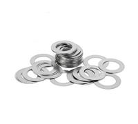 DAGROD SeroNi 20PCS M9 M10 M11 M12 M13 Rondella Piatta in Acciaio Inossidabile Guarnizione Ultrasottile Spessore Sottile(Thickness 0.3mm,M10x14)